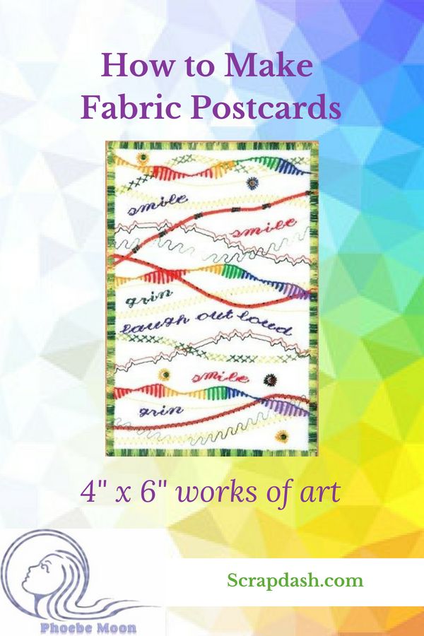 fabric-postcard pin