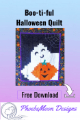 This Halloween Lap Quilt is easy to make using log cabin blocks. I #quilt #pattern #free #scrapdash