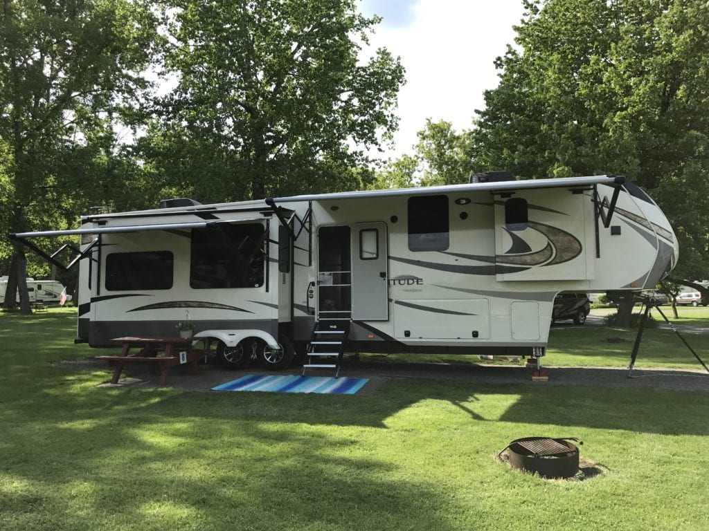 We have named our Grand Design Fifth Wheel "The Princess" as she takes us on a Grand Circle adventure. 