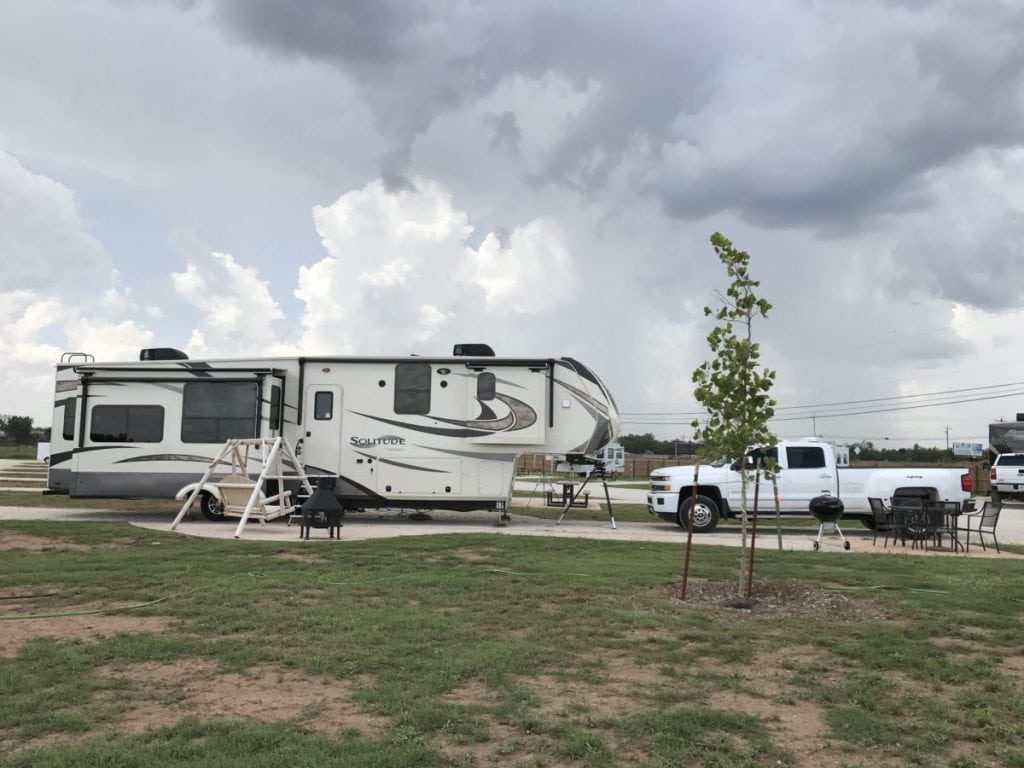 Fifth Wheel Trailer at Whistle Stop RV Resort