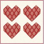 Heartfelt Mini-Quilt Pattern available by digital PDF download