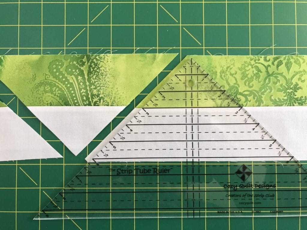 how to cut with a triangle ruler