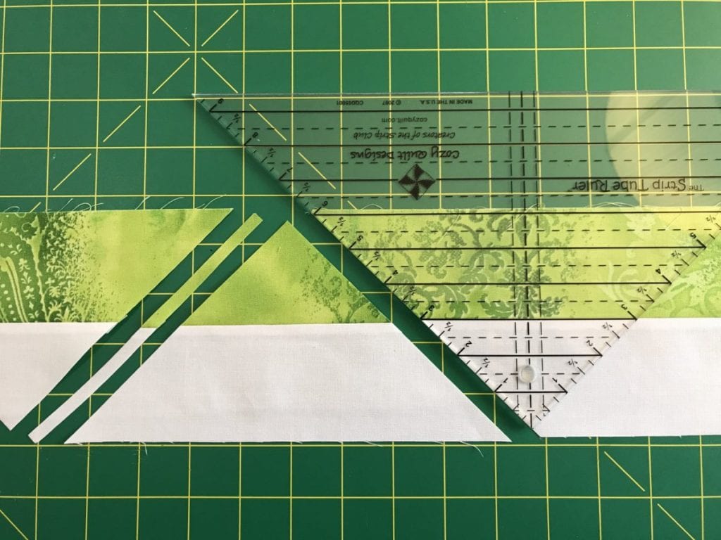 how to cut with a triangle ruler