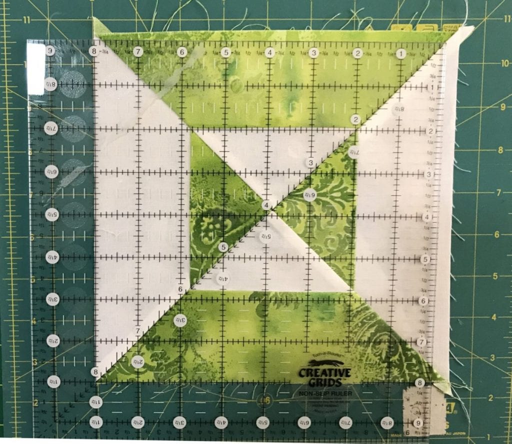 squaring up the quilt block