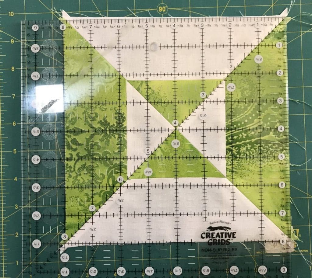 squaring up the quilt block
