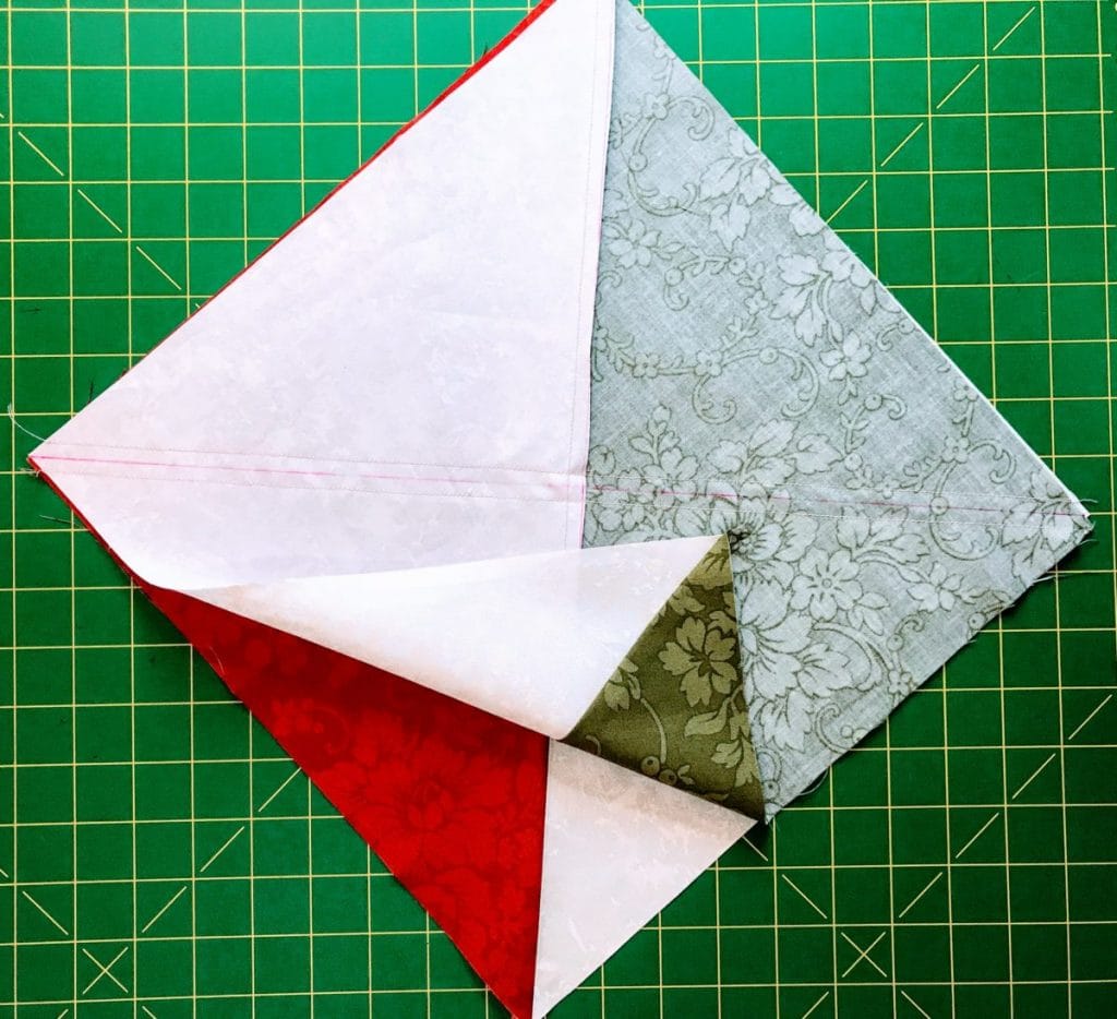 How to make a quarter square triangle quilt block