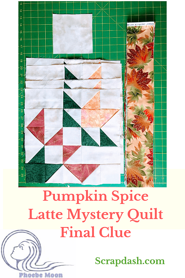 Pumpkin Spice Latte, a Mystery Quilt in Three Dimensions.  Final Clue
