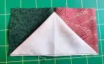 How to make a three dimensional flying goose block with just one seam