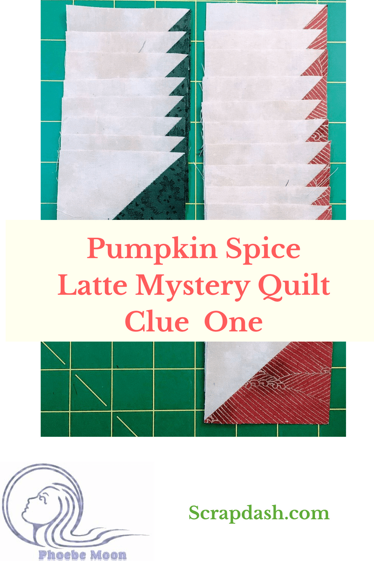 Pumpkin Spice Latte – A Mini Mystery Quilt in Three Dimensions, Clue One