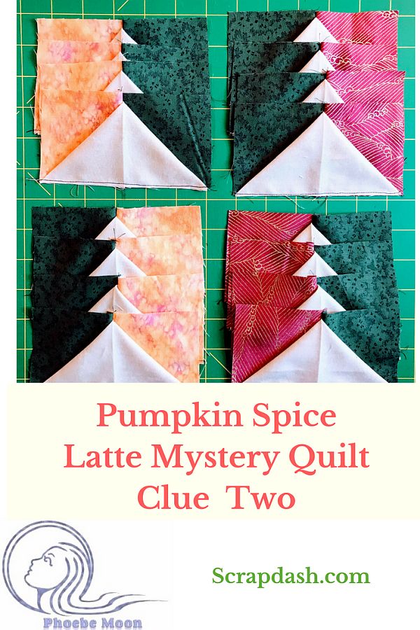 Pumpkin Spice Latte – A Mini Mystery Quilt in Three Dimensions, Clue Two