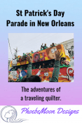 Did you know they throw cabbages in St Patricks Day parades in New Orleans? And other vegetables you can use to make an Irish Stew. The adventures of a traveling quilter. #quilter #NOLA #scrapdash