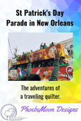 Did you know they throw cabbages in St Patricks Day parades in New Orleans? And other vegetables you can use to make an Irish Stew. The adventures of a traveling quilter. #quilter #NOLA #scrapdash