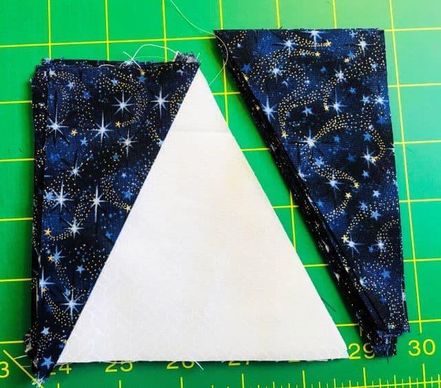 How to Make a Triangle in a Square Quilt Block Using the V Block Tool from Studio 180