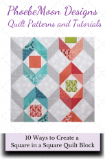 An example of a Square-in-a-square quilt block