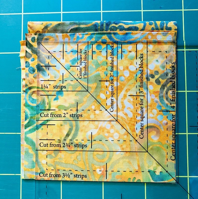 Cutting the Center Quilt Square