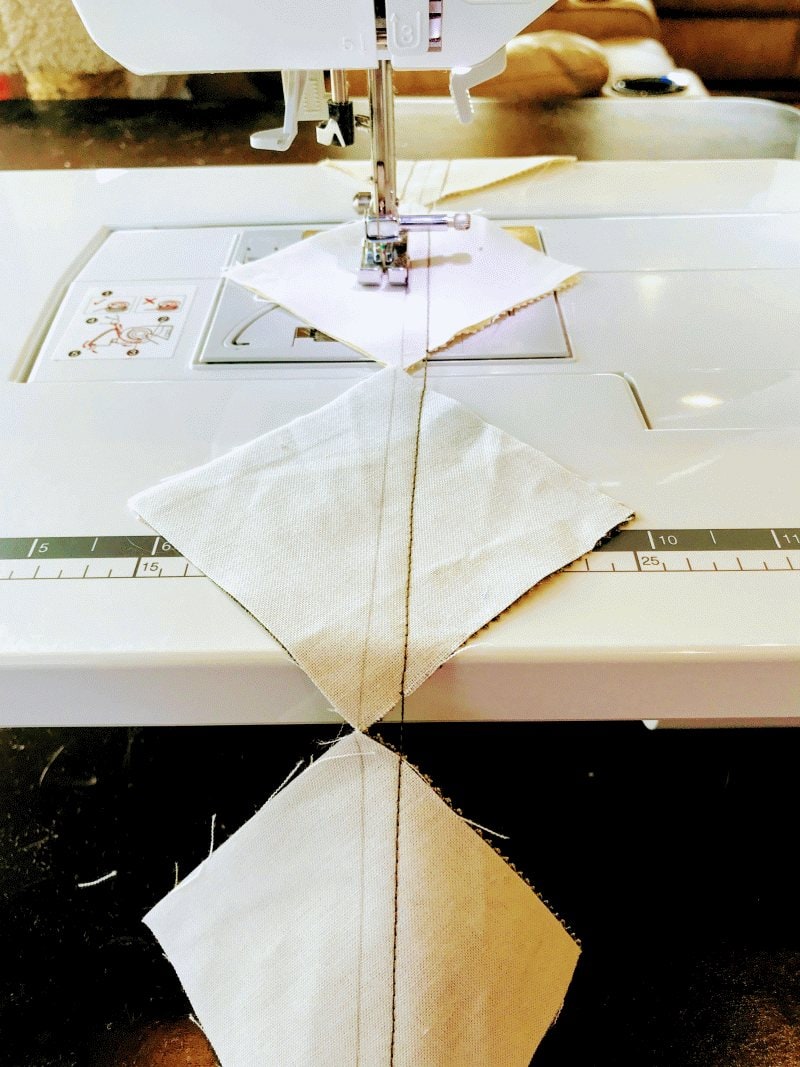 How to Chain Stitch Your Quilt Blocks