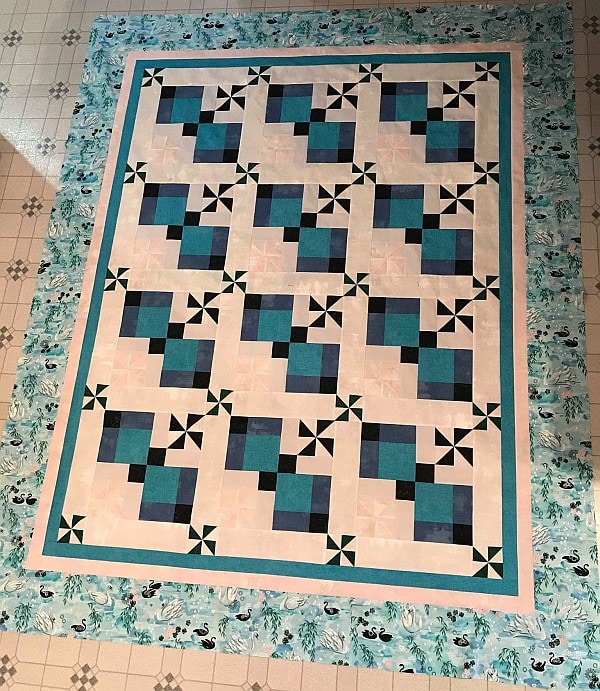 Dragonfly Dance Finished Quilt Mystery with Tutorials as Clues