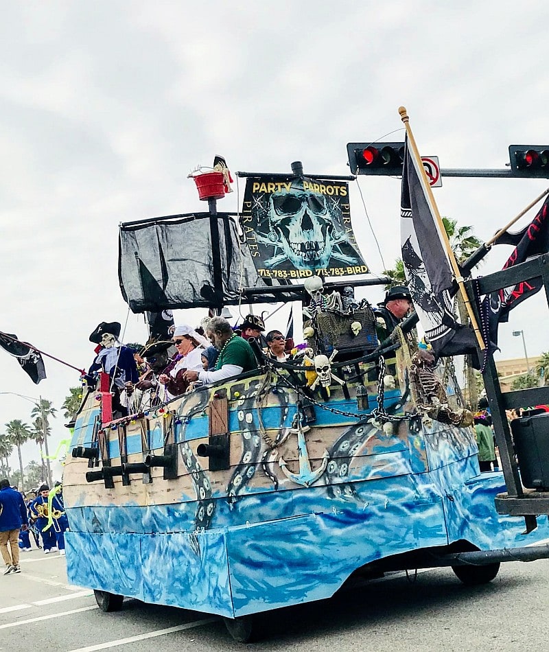 Party Pirate Float at Mardi Gras