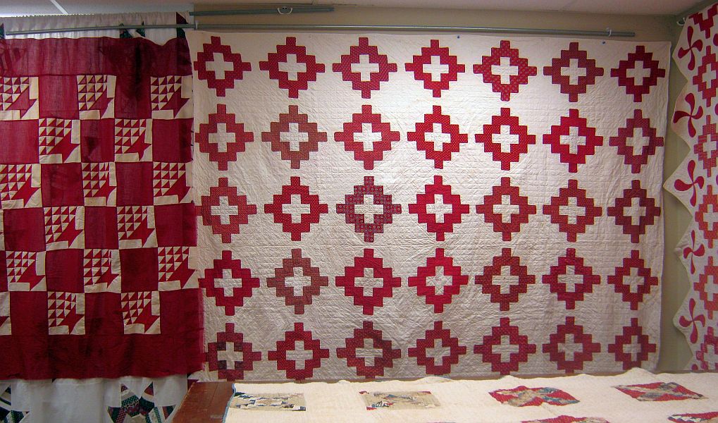 Red and White Signature Quilt
