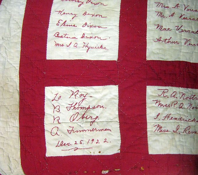 Red and White Antique Quilt Show