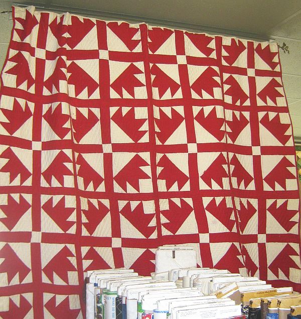 Red and White Antique Quilt Show