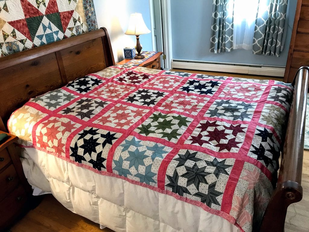 Lemoyne Star Surrounded Quilt Top