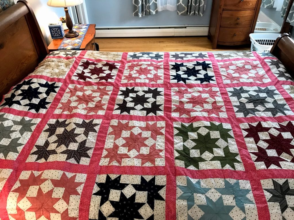 Lemoyne Star Surrounded Quilt Top