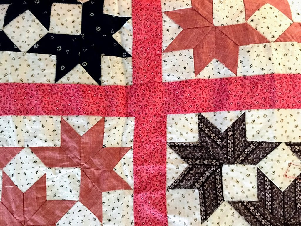 Lemoyne Star Surrounded Quilt Top