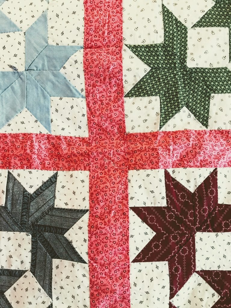 Lemoyne Star Surrounded Quilt Top