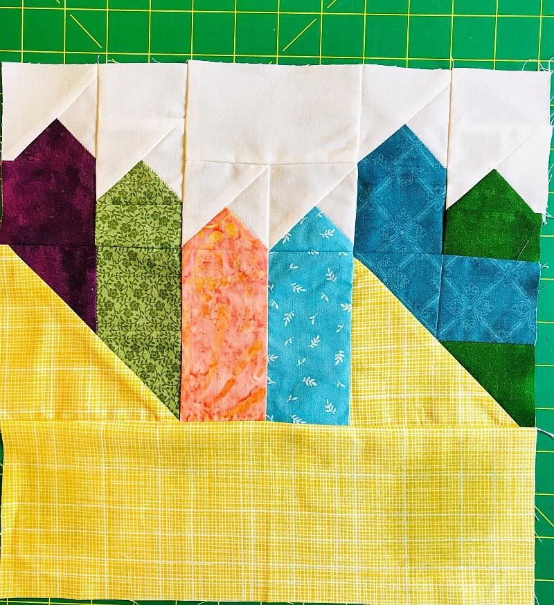 Free Quilt Block Pattern - a Box of Crayons Quilt Block