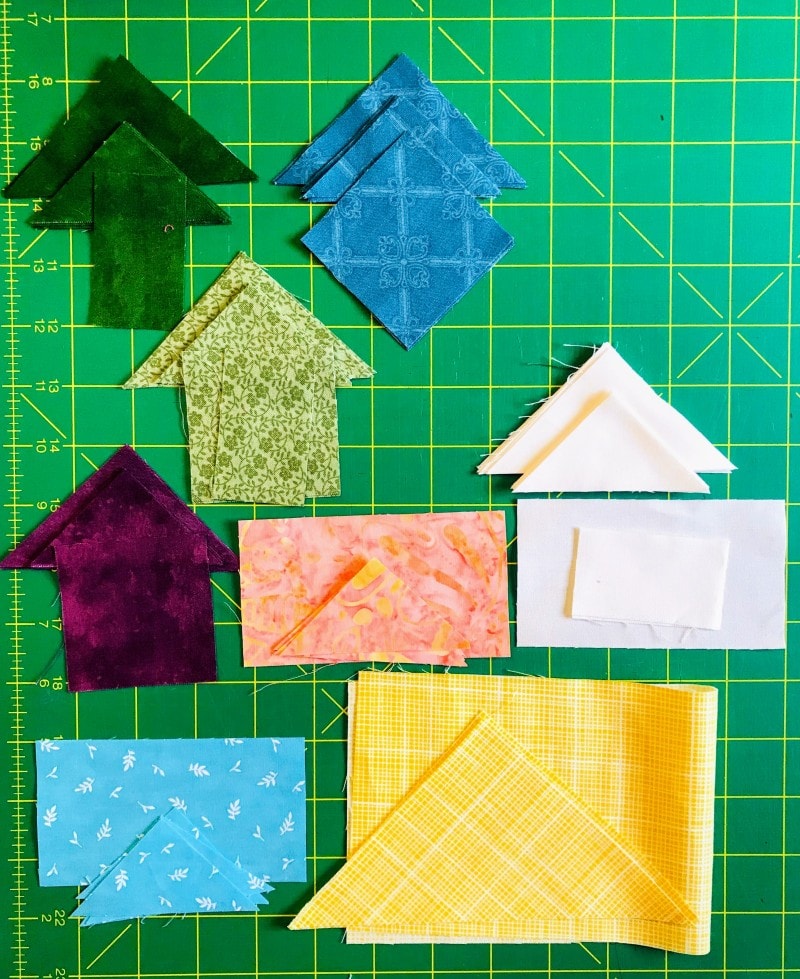 Crayon Box Block Fabric Selection