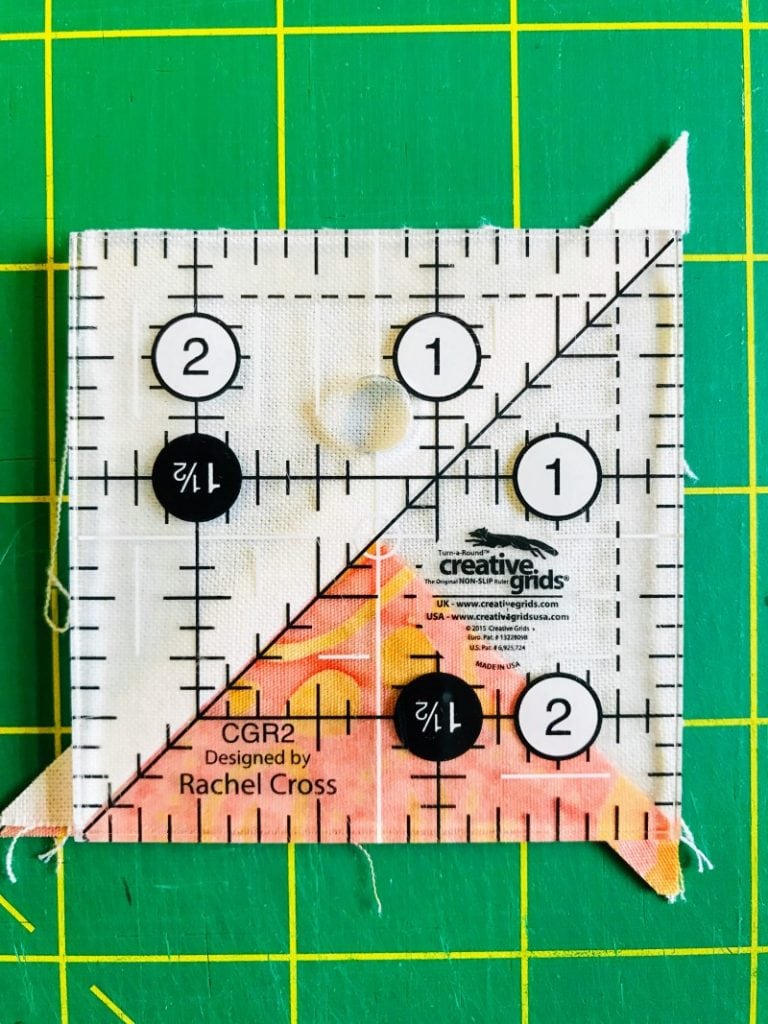 Quilt Tutorial: Squaring Up a Block using a Creative Grid Ruler