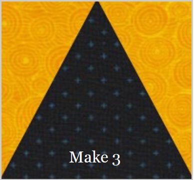 Triangle in a Square Quilt Block