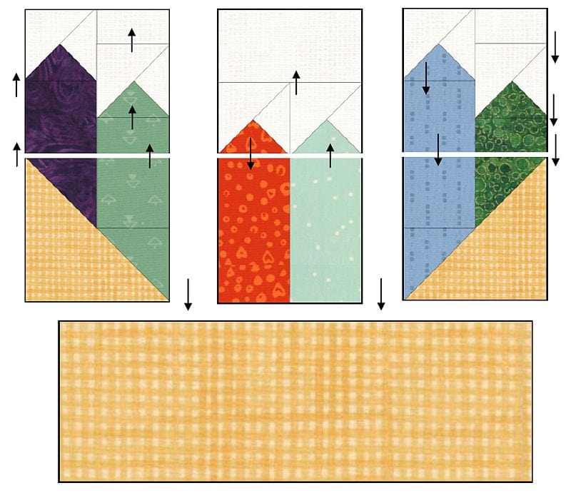 Quilt Tutorial: How to Press the Crayon Quilt Block