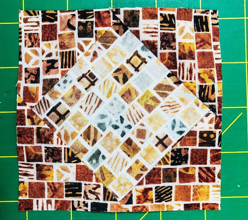 The Buff-Breasted Sandpiper inspired this Mosaic Quilt Block