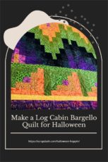 Log Cabin Bargello Quilt Pin