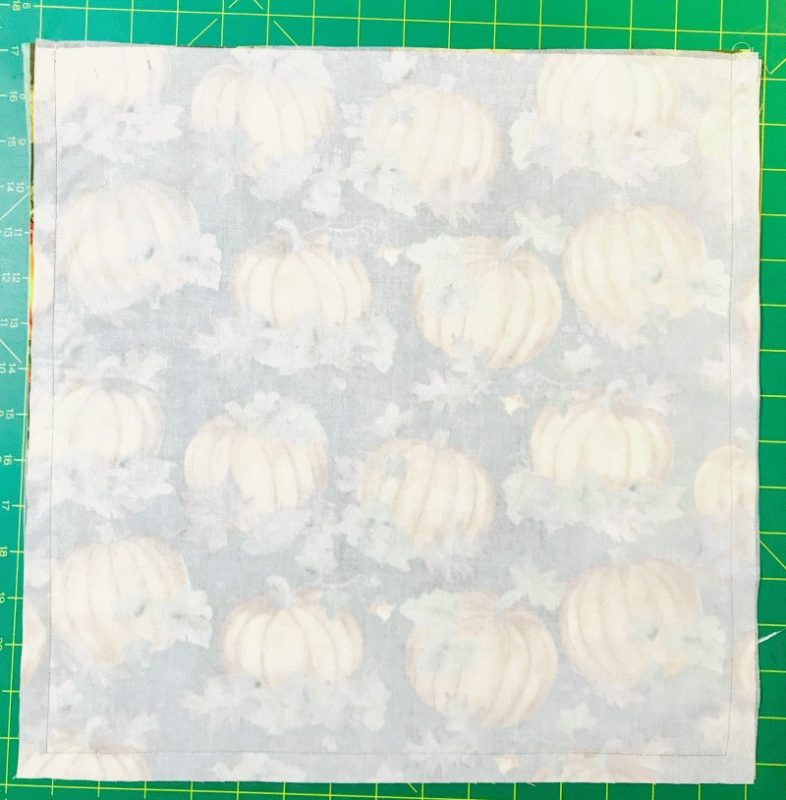 Fusible Interfacing on the Back of Fabric