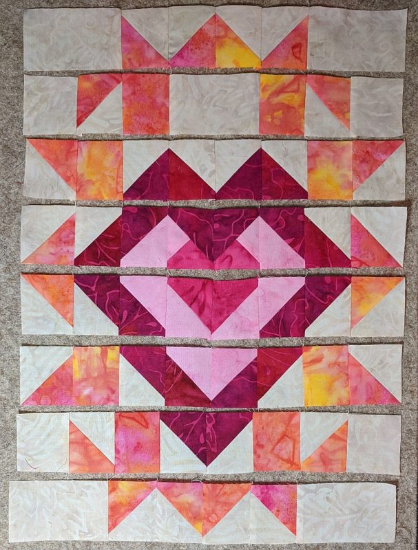 Hearts Afire Free Quilt Pattern