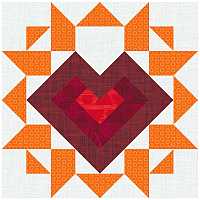 Hearts Afire Free Quilt Pattern