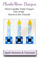 Three Candles from a Storm at Sea Quilt Block