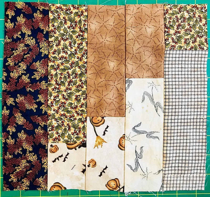 The Faux Log Cabin Quilt Block