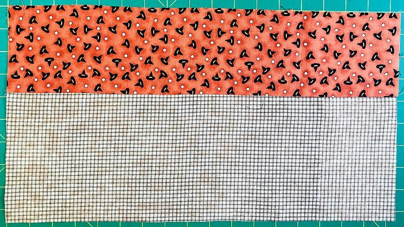 Strip Two of the Faux Log Cabin Block