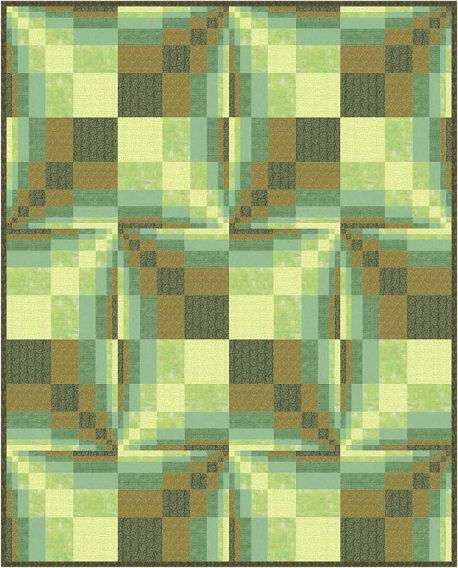 Green Quilt using Fibonacci sequence