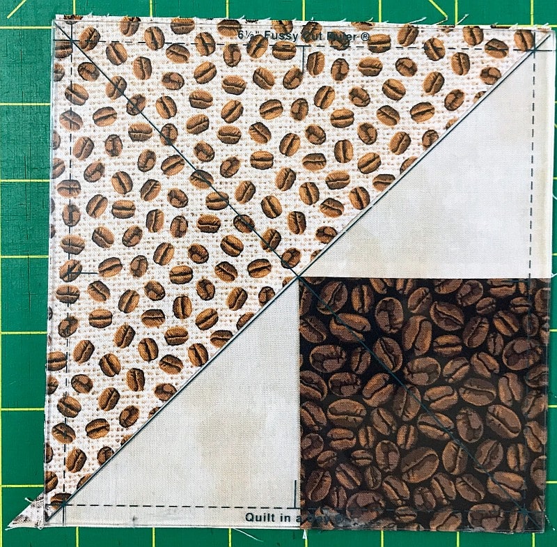 Shaded Four Patch Block for the Good Morning Table Runner Tutorial