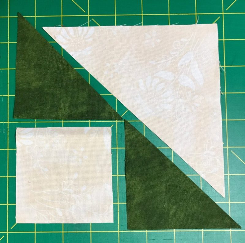 The Traditional Method of Making a Shaded Four-Patch, Layout