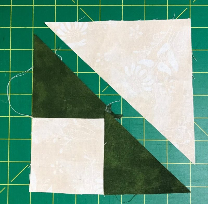 The Traditional Method of Making a Shaded Four-Patch, Step 4