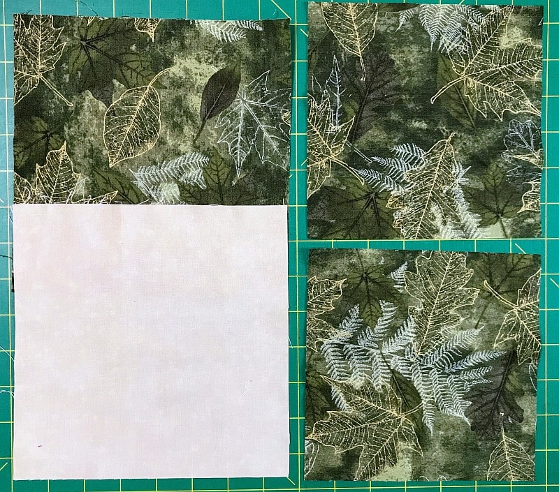 Fabric needed for the Hourglass Quilt Block