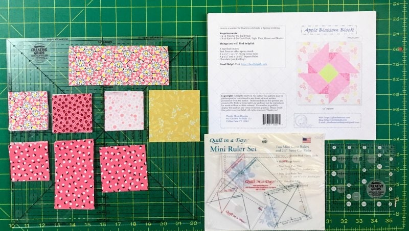 Fabric Choices for the Apple Blossom Quilt Block