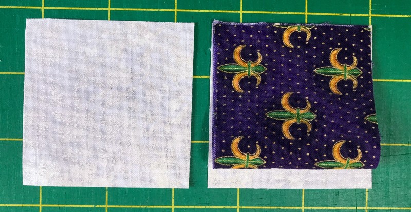 Tutorial for making one-seam flying geese blocks - folding