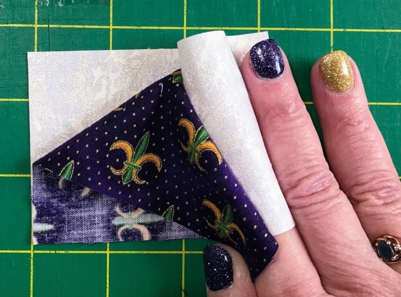 Tutorial for making one-seam flying geese blocks